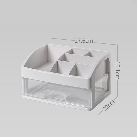 Clear Cosmetic Organizer with Drawers – Elegant Makeup & Skincare Storage