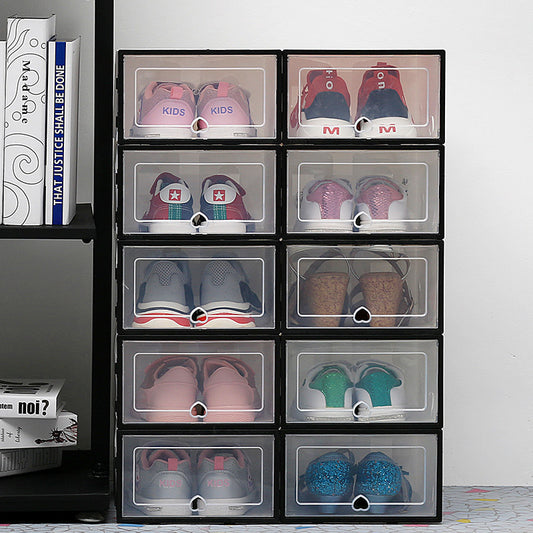 Dustproof Modular Storage Box – Stackable Organizer for Shoes & Clothes