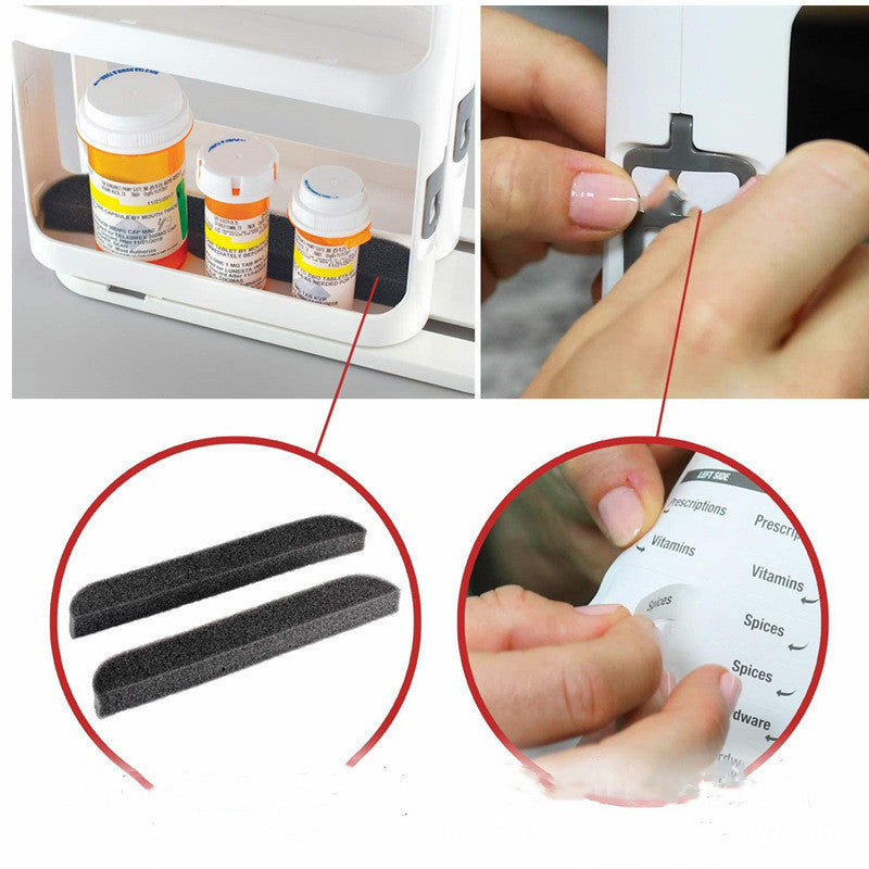 2-Tier Rotating Spice Rack – 360° Turntable Organizer for Kitchen