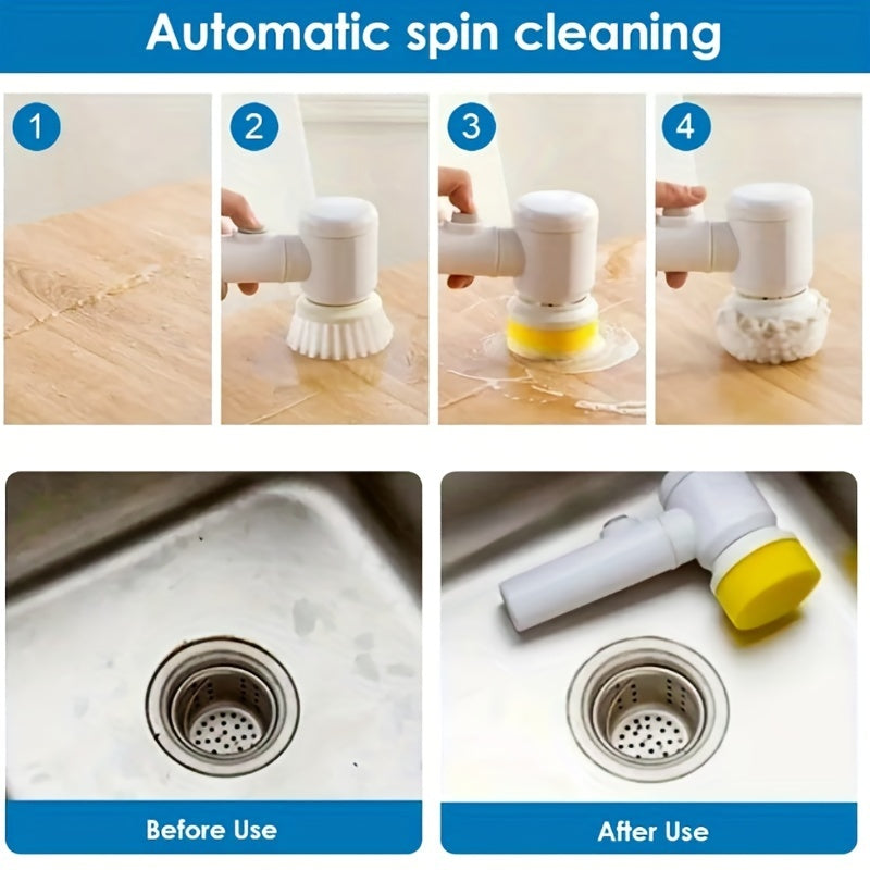 Electric Spin Cleaning Brush – Rechargeable Power Scrubber for Deep Cleaning
